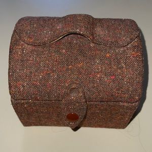 Rare Vintage limited Donegal hand woven tweed bucket bag